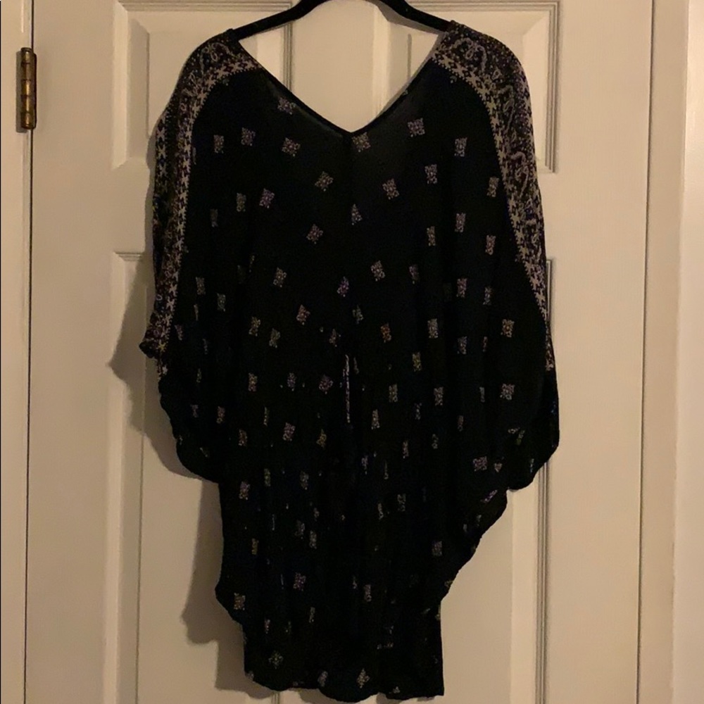 Black and Tan Romper w/ Tie Waist